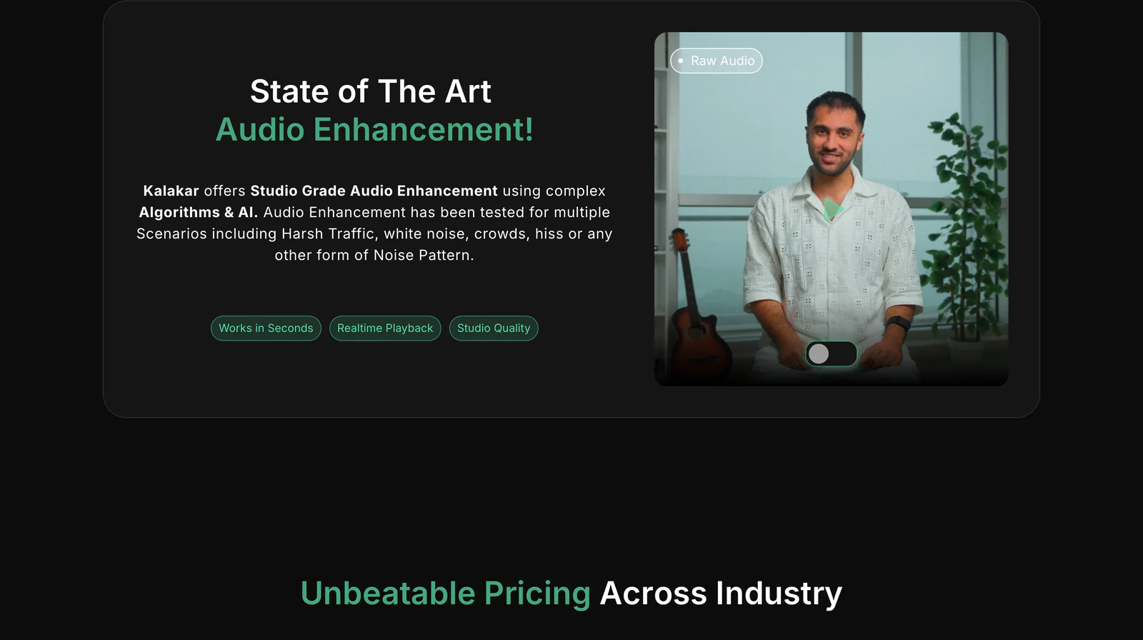 State of the art audio enhancement